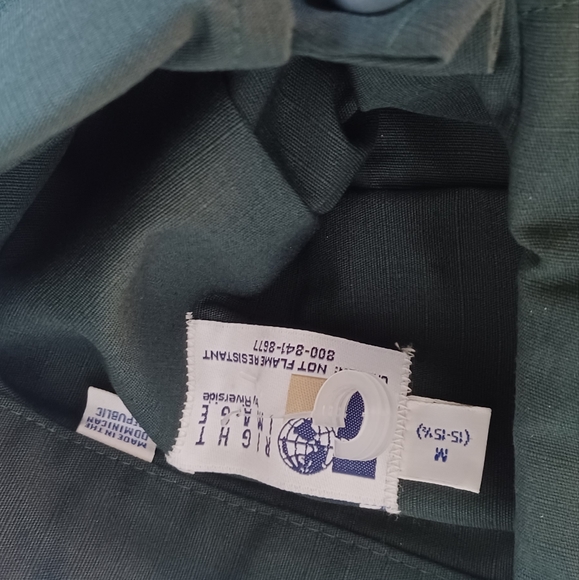 Riverside Work Shirt Short Sleeve right image security guard Button-Down size m - Picture 7 of 10